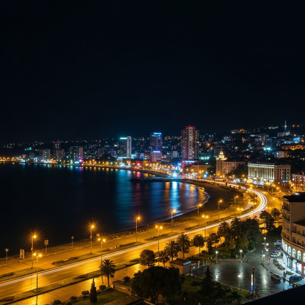 مدينة باتومي الساحلية على البحر الأسود