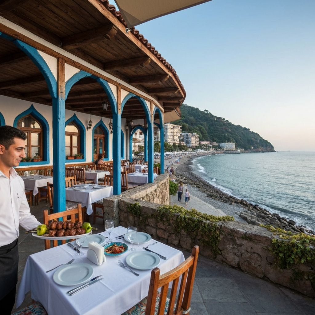 مطعم السلطان - تركي في باتومي جورجيا - مطعم تركي عربي يقدم أفضل الكباب التركي والمشاوي مع إطلالة را